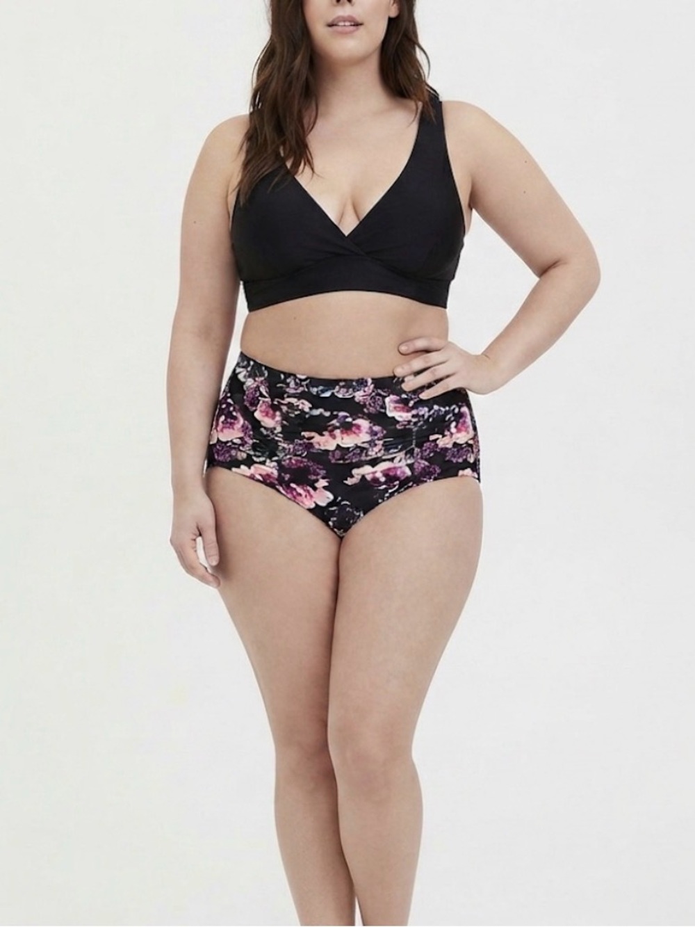 New! Set! Torrid sz 4 Floral‎ Swim Bathing Suit Top Bottoms 4X